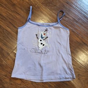 Disney Olaf Camisole Pajama Top Purple {Girl's size 8}